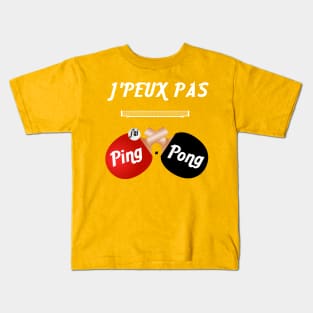 j'peux pas j'ai ping pong Kids T-Shirt